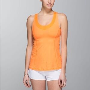 ❤️ Lululemon Tone It Tank in Creamsicle Pop A25